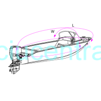 Tentas iš kvėpuojančios medžiagos laivui su priekiniu stiklu